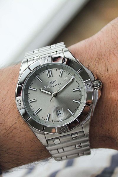 FERRO F43017A4 Men's Wrist Watch with Steel Cord