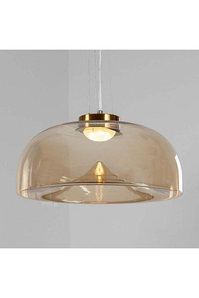 Ucandle Round Glass Pendant Light - Honey