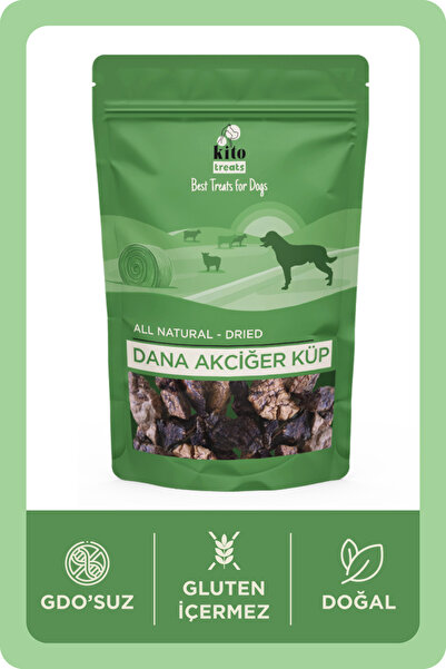 kito Dana Akciğer Küp Atıştırmalık Köpek Ödül Maması %100 Doğal, Glutensiz, Organik 100 gr (DOG TREAT)