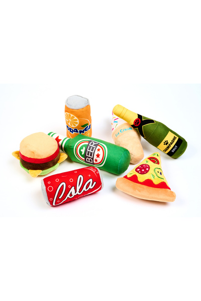 Famous Frenchie Jucarie pentru caini Burger Buddy, 12 cm