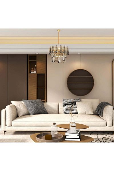 Ucandle European style crystal chandelier, 40 cm diameter