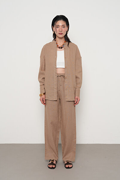 Orfeo Negro ΓΥΝΑΙΚΕΙΟ ΠΟΥΚΑΜΙΣΟ 100% ΛΙΝΟ ΓΙΑΚΑ ΚΟΡΥΦΑΣ ΜΕ ΛΕΠΤΟΜΕΡΗ ΣΟΥΤΣΟΝ