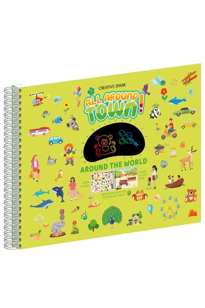 FizioTab ® Carte educativă pentru copii, Desen cu imagini, Creioane colorate ...