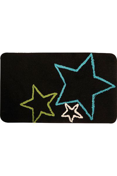 Moda Dekor Ακρυλικό Astral Black 50x80 cm Χαλάκι Μπάνιου - Μοκέτα
