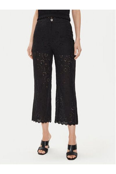 Morgan Pantaloni din material textil pentru femei 241-PBROD Negri