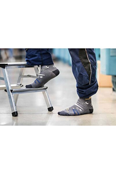 Pirin Hill Dorel Fine Cotton Ankle Socks Plumber Grey