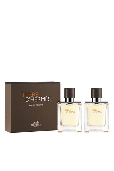 Hermes Terre D'Hermes Gift Set, Men, 50 ml Eau de Toilette + 50 ml Eau de Toilette