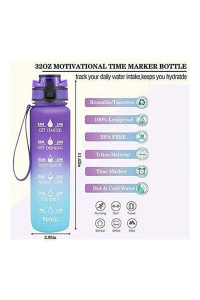HALAMODO Sports Water Bottle Multicolour 1Liters