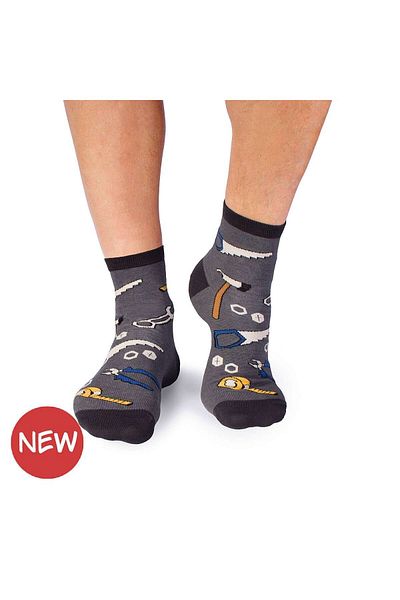 Pirin Hill Dorel Fine Cotton Ankle Socks Plumber Grey