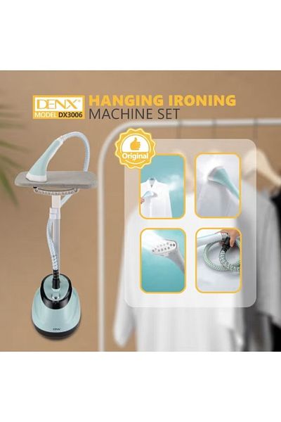 Denx 2-in-1 Professional Cloth Steamer with Ironing Board and Clothing Hanger 1.6L DX3006