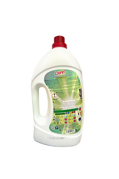 Cloret Universal 2 in 1 Power Gel Liquid Laundry Detergent 3L