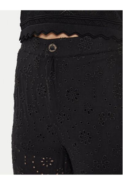 Morgan Pantaloni din material textil pentru femei 241-PBROD Negri