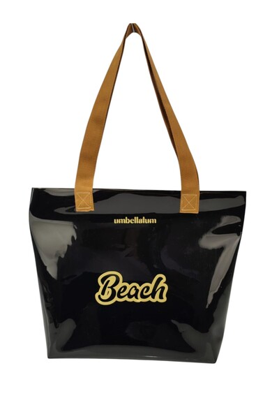 umbellatum Transparent Printed Women's Beach Bag - 40 Micron Thick PVC