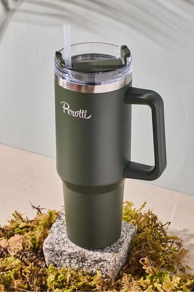Perotti Colte V1 Stainless Steel Green Thermos Cup 1.2 Lt