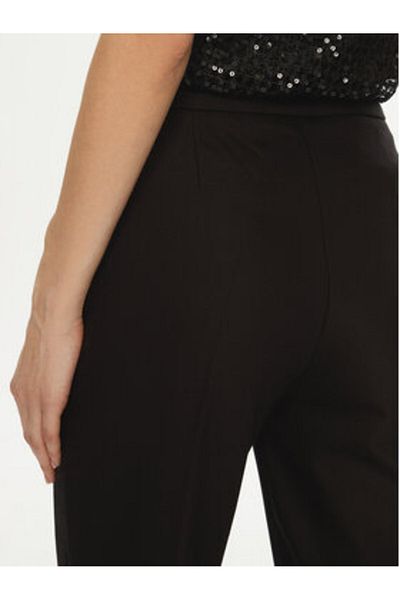 Morgan Pantaloni din material textil pentru femei 242-PFIBY.F Negri