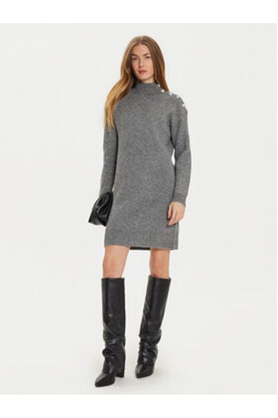 Morgan Women's Knitted Dress 242-RMSTORI Gray