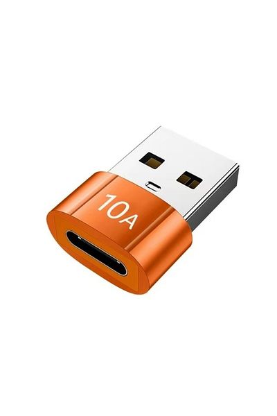 Choice Orange C 10A /6AUSB A To USB C OTG Adapter Type C to USB Converter USB 3.0 Adapter For Xiaomi 14 Mac
