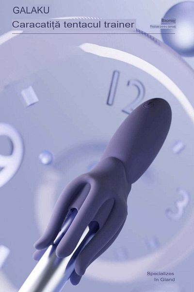WildFashion Masturbator smart cu vibratii Octopus-X pentru barbati, cu Bluetooth, rezistent la apa, TOY378-2111