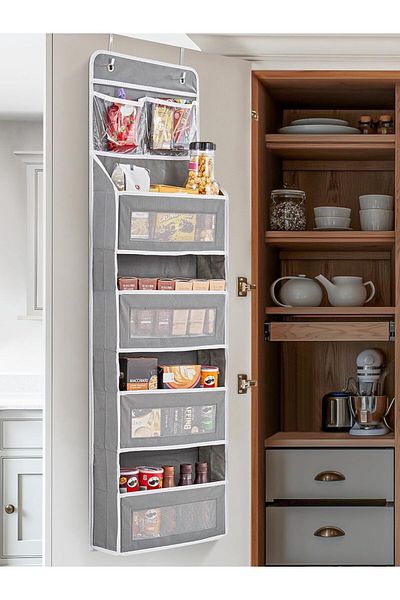 fulina 5-Shelf Over Door Organizer Storage, with Clear Window, 50 lbs for Bedroom, Bathroom, Nursery
