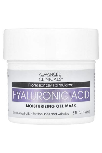 ADVANCED CLİNİCALS Advanced Clinicals, Hyaluronic Acid, Moisturizing Gel Beauty Mask, 5 fl oz (148 ml)