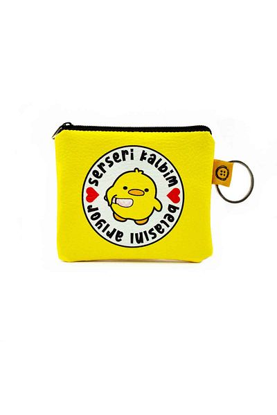 PALTO TASARIM Tramp My Heart Is Calling Printed Coin Purse