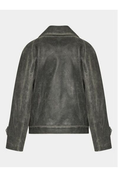 Mvp Wardrobe Women's Faux Leather Jacket MVPI3CP152.0PELLE Gray