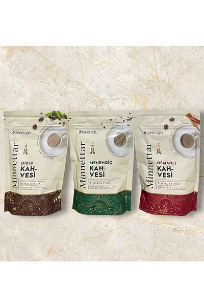 Şekeroğlu Grateful Dibek + Ottoman + Menengiç Coffee 3 Pcs