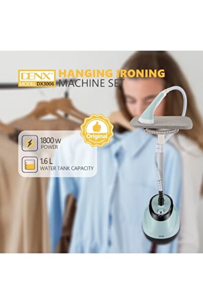 Denx 2-in-1 Professional Cloth Steamer with Ironing Board and Clothing Hanger 1.6L DX3006
