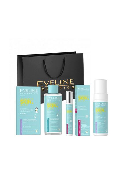 Eveline Cosmetics Set cadou acnee Rollon Blemish Solution 15 ml, Seborregulator 200 ml, Peeling 150 ml