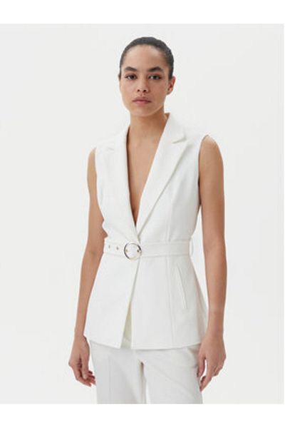Morgan Women's Suit Vest 202-VROSSO.F White