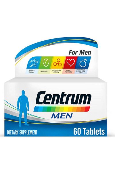 Centrum مكمل غذائي متعدد الفيتامينات للرجال، 60 قرصًا