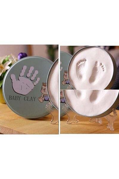 HALAMODO Baby Hand And Foot Print Casting Mold Frame Memory Gift Set