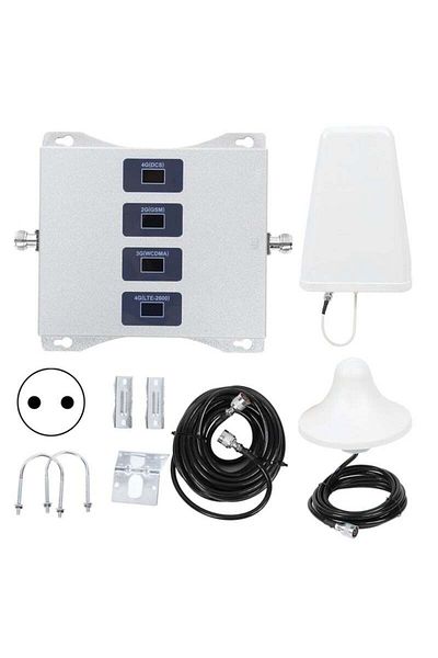 fulina Cell phone signal amplifier,4 bands,2700MHz,LCD display,100-240V,50/60Hz,suitable for home office
