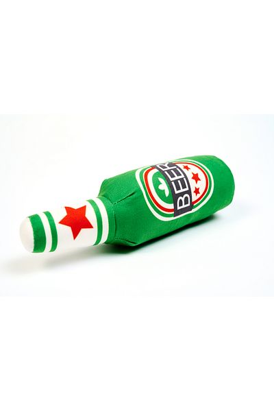 Famous Frenchie Jucarie pentru caini PupBrew, doza bere, 25 cm