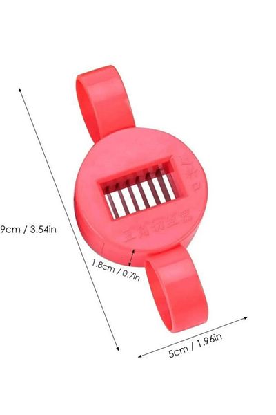 QNİAY Fresh Beans Slicer Chopping Manual Weeding Knife Bean Pepper Vegetable with Anti-Jamming Blade