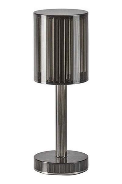 HALAMODO Modern Crystal Table Lamp Warm Lightning Black 30 x 12 x 0.5cm