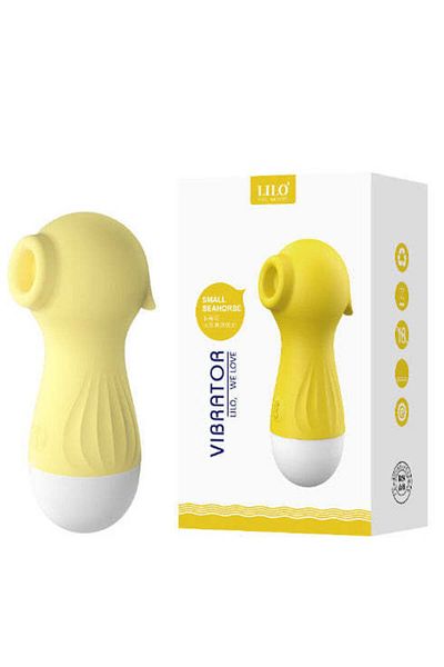 WildFashion Vibrator clitoridian cu functie de suctiune/aspiratie, Galben TOY368-9