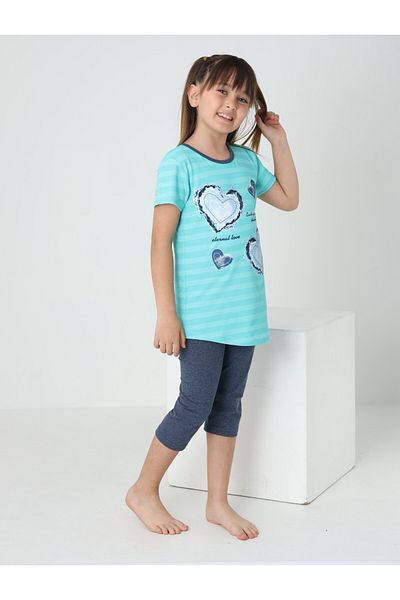 ERTA GOLD Girl's Summer Capri Suit