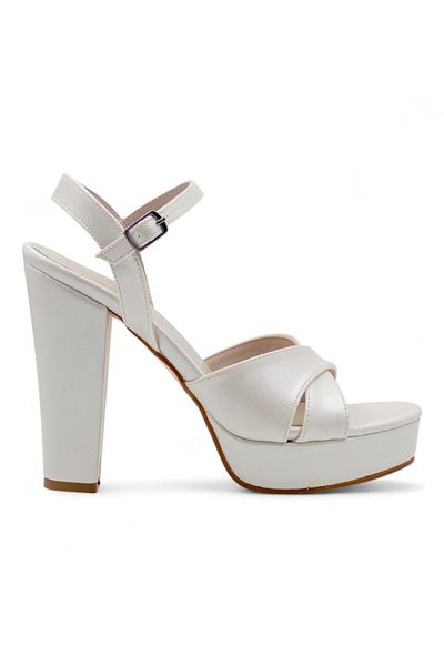 Berk Cross Platform High Thick Heeled Evening Dress