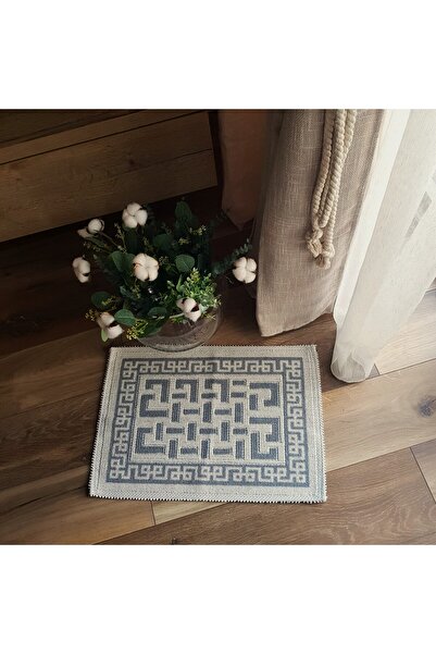 Kotonia Home Entrance decorative rug - woven - Loops, 100% cotton, 40x60cm, grey 01