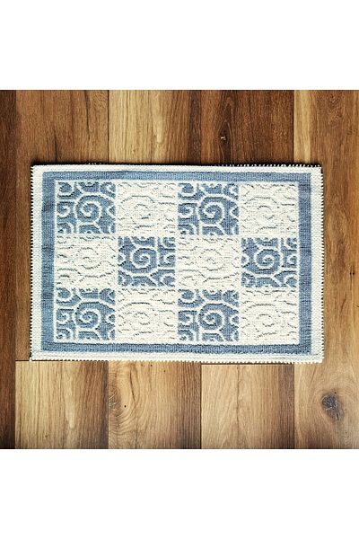 Kotonia Home Entrance decorative rug - woven - Loops, 100% cotton, 40x60cm, grey 04