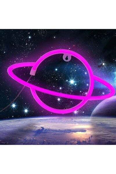 HALAMODO Planet Neon Sign Light Purple