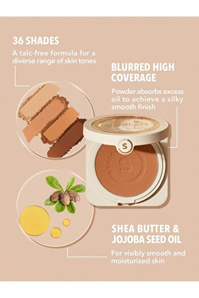 SHEGLAM Skin-Focus High Coverage Powder Foundation-Almond