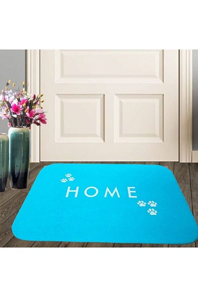 Kotonia Home Home anti-slip entrance mat, pvc - 38x55 cm, turquoise