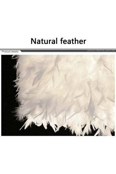 HALAMODO LED Feather Detail Table Lamp White