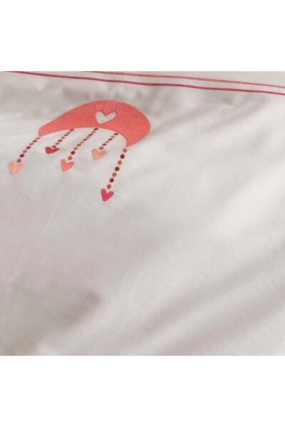 Class Home Collection Σετ βρεφικά κλινοσκεπάσματα και κουβέρτα μουσελίνας με ανάγλυφο κέντημα, Dreamy White