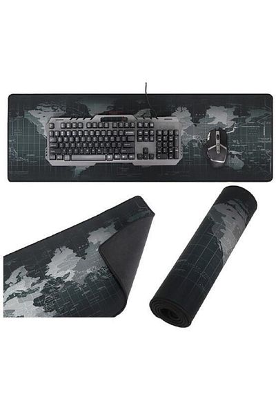 SMARTECH Mousepad gaming/birou, Antiderapant, 880x300 mm, Harta Lumii