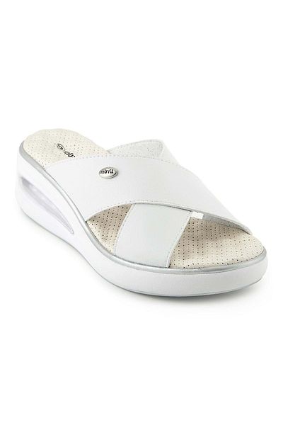Muya Nap Anatomical Air Max Sole Heel Spur Women's Slippers White