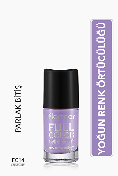 Flormar Full Color Ultra Yüksek Pigmentli & Parlak Bitişli Oje