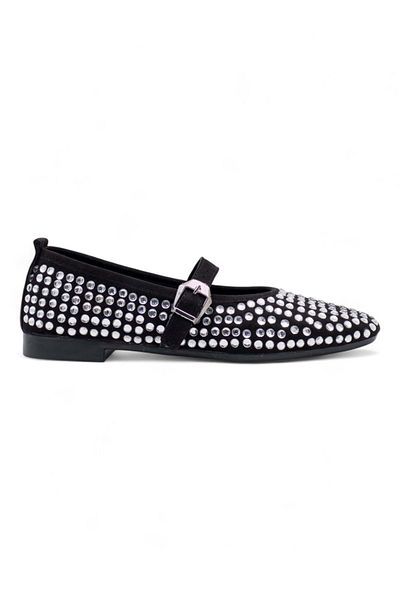 Shoes Women's Ballerina Ballerina Silver with Stone Buckle